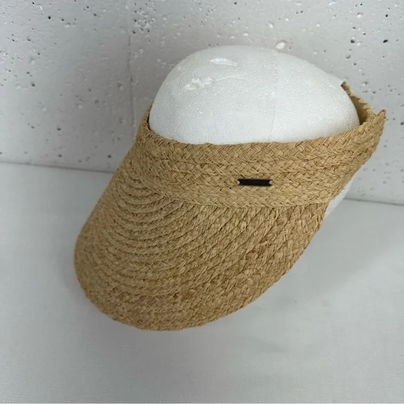 ROXY Women’s Small / Medium Always In Bloom Straw Roll Up Visor - Picture 4 of 15